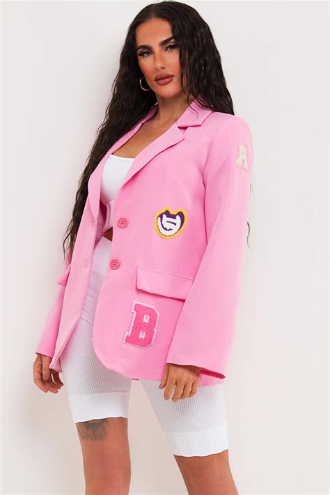 pink oversized blazer